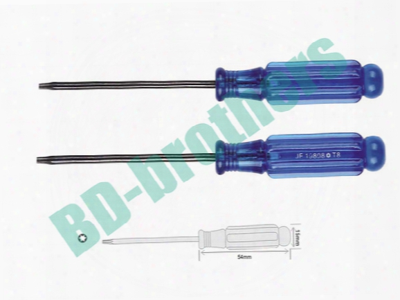 3.0mm Carbon Steel 45# T3 T4 T5 T6 T7 T8 T9 T10 Torx Screwdriver Key Pp Bar Handle Screwdrivers Repair Tool Wholesale 200pcs/lot