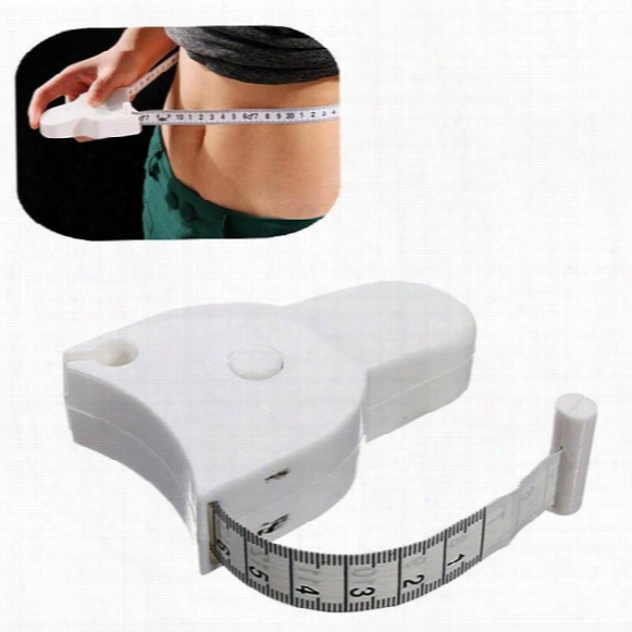 Auto Retract Automatic Measuring Tape White Accurate Body Waist Arms Legs Chest Measuring Tape Free Shipping
