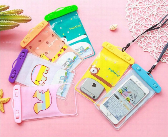 Creative Cartoon Phone Waterproof Bag Colorful Animals Pvc Sealed Waterproof Bag Camera Waterproof Phone Bag
