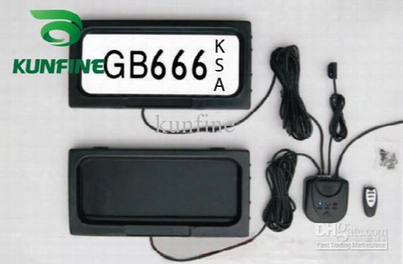 Free Shipping ! Saudi Arabia Car License Plate Frame With Remote Control Car Licence Frame Cover Car Plate