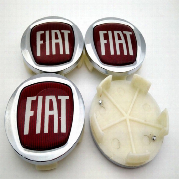 High Quality Abs 60mm Auto Car Wheel Center Hub Caps Rim Caps Fiat Logo Emblem Badge For Fiat Viaggio Car Styling
