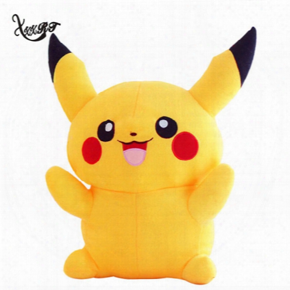 Hot Sale Kids 22cm Pikachu Plush Toys Cute Poke Go Plush Toys Children's Christmas Birthday Gift Cartoon Peluche Dolls High Quality
