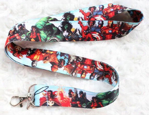 Hot Sale Wholesale 20pcs Cartoon Animated Characters Phone Lanyard Fashion Keys Rope Game Image Neck Rope Card Rope Free Shipping 141