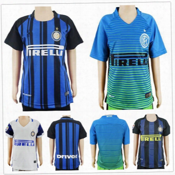 Kids Inter Soccer Jersey Jovetic Icardi Palacio Kondogbia Medel Candreva Eder Customize Any Name Number Boys Youth Milan Football Shirt Kit