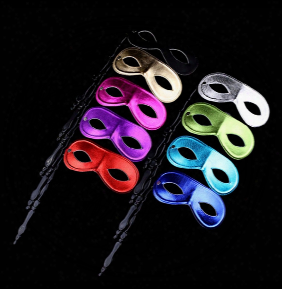 Mask On A Stick Simple Handheld Masks For Masquerade Party 10 Colors Available Festive And Party Supplies Drop Shipping