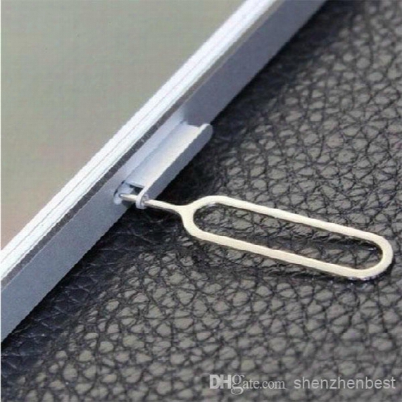 New Sim Card Needle For Apple Iphone 5 4 /4s 3gs Ipad 2 Cell Phone Tool Tray Holder Eject Pin Metal