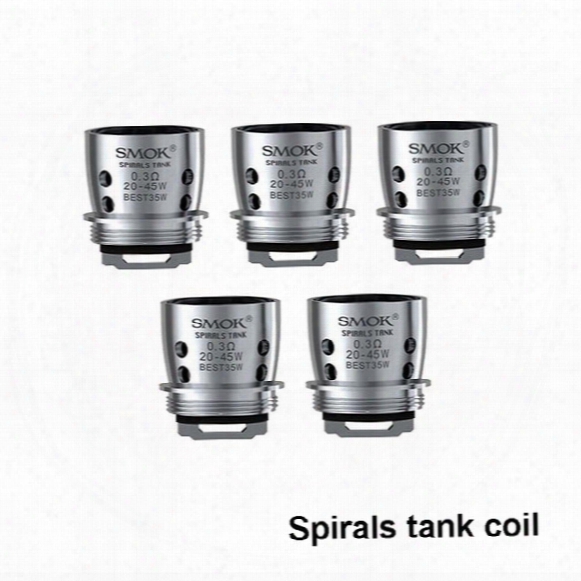 Original Smok Spirals Coil 0.6ohm 0.3ohm Dual Core With Japan Imported Cotton Replacement Coi Ls Head Fit Spirals Tank 100% Genuine Smoktech