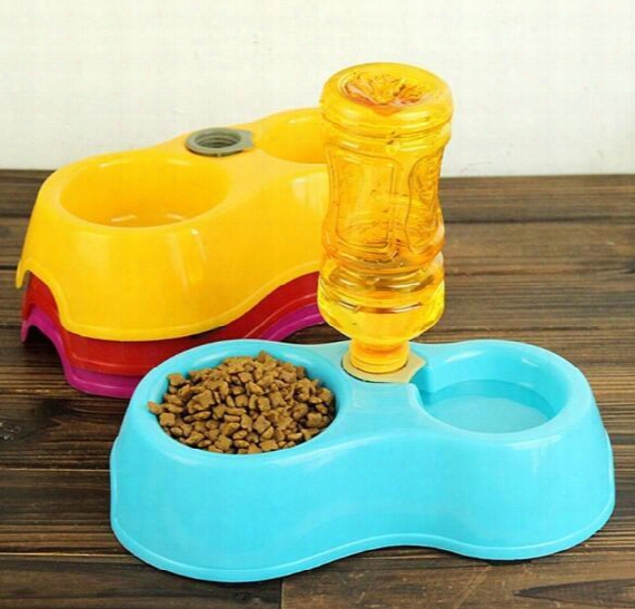 Pet Bowl Plastic Pet Supplies Cat Bowl Dog Bowls Automatic Feeders Cats Bowl Dhl Free Shipping