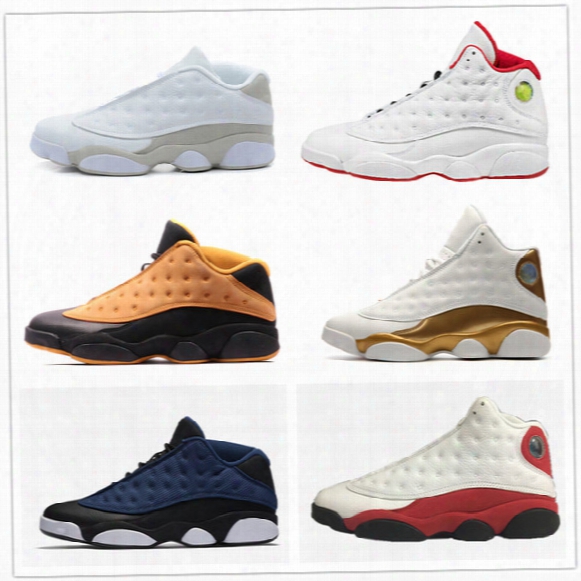 Retro 13 Basketball Shoes Low High History Of Flight Chutney Chicago Pure Money Dmp Brave Blue Black Cat Play Off Men Women Sneakers