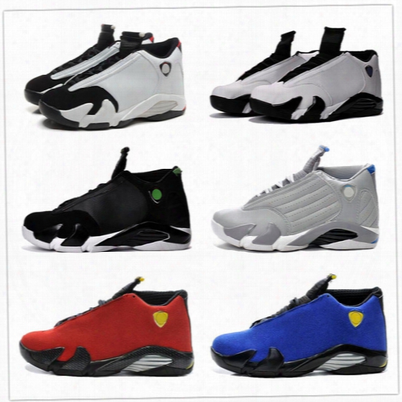 Retro 14 Basketball Shoes Men Sneakers Oxidized Black Green Black Toe Blue Red Car Shape Cool Grey Us13