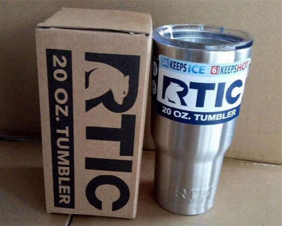 Rtic 20 Oz Stainless Steel Tumbler Rtic 20oz Tumbler 304 Stainless Steel Tumbler Cup With Lid Dhl Free
