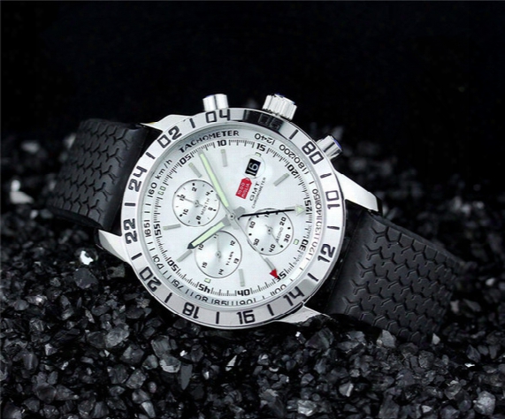 Sport Men Luxury Watch Top Quality Mechanical Automatic Wristwatch Balck Rubber Watches For Men 543