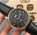 2017 new men rose gold multifunctional automatic Mens Watch rose gold black casual hollow shell imported calfskin+Free shipping