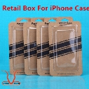 Universal Kraft Brown Paper Phone Case Empty Retail Package Boxes Packing Box Blister+Paper Card for iphone 5 6S 7 Plus SE
