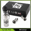 Wax Glass M6 Atomizer Glass Globe Tank Clearomizer 1.5ml Wax Vaporizer Solid Smoke Oil Cartomizer For eGo EVOD Vision Battery E Cigarette