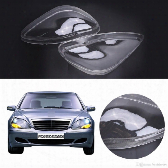 Transparent Housing Headlight Lens Cover Lamp Assembly For Mercedes Benz W220 S350 S600 S430 S500 S55 S65 Amg 2000-2006 #pd555