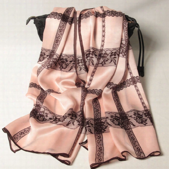 Wholesale- 102128 20 Colors 180x70cm Free Shipping ! 2016 Newest Rectangle Silk Scarf, Floral Printed Scarf, 100% Silk Scarf