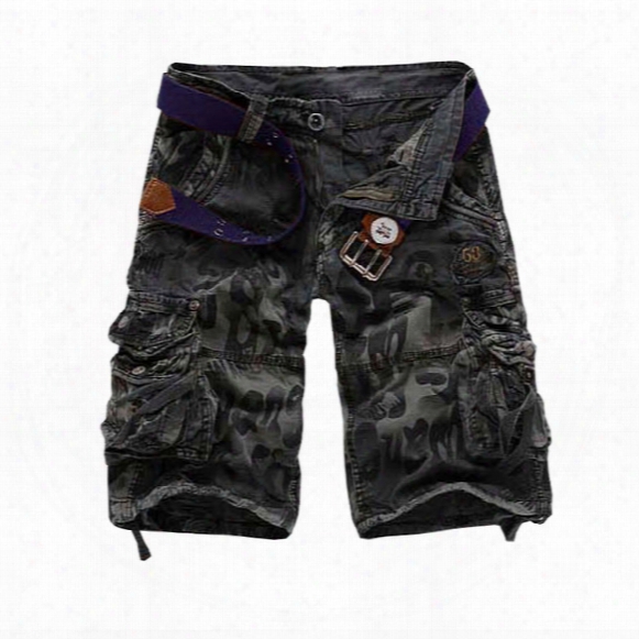 Wholesale-top Quality Free Shipping Men Shorts Cargo Short Trousers Mens Board Shorts 3 Colors 28-38 A2292