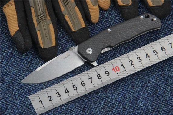 2017 Lionsteel Tre M390 Tactical Folding Knife 60hrc M390 Carbon Fiber Handle Molletta Camping Hunting Survival Pocket Gift Edc Knife