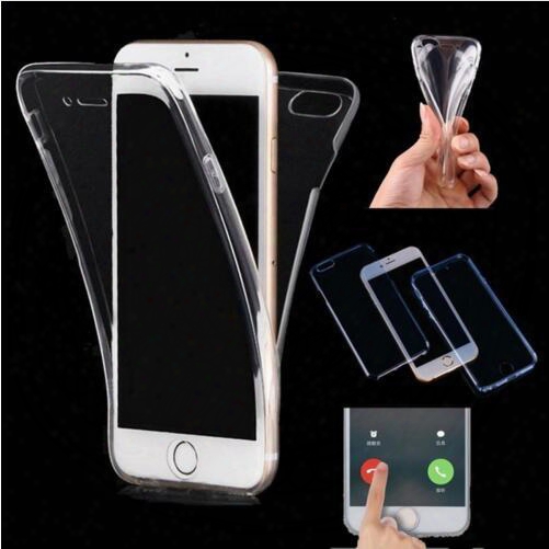 2017 Ultra Thin 360 Full Body Soft Tpu Case Transparent Clear 2 In 1 Front And Back Cover For Iphone 7 5 5s 6 6s Plus S7 S6 Edge S8 Plus