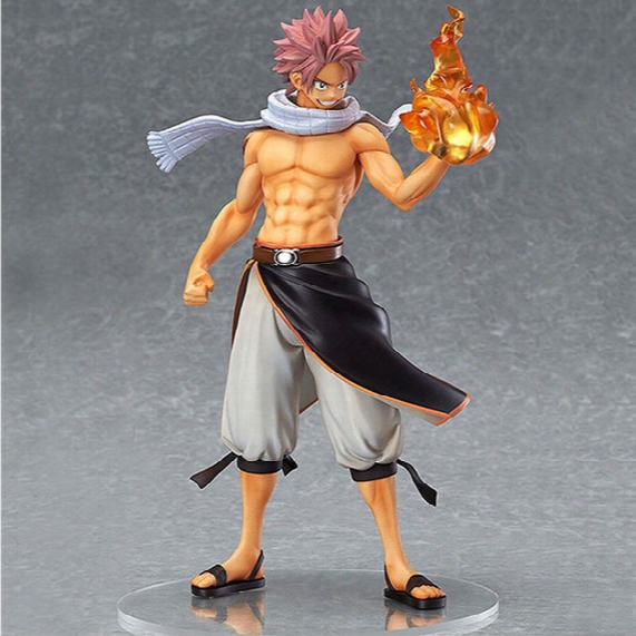Anime Doll Fairy Tail Natsu 1/7 Scale Painted Pvc Action Figure Model Toy 23cm
