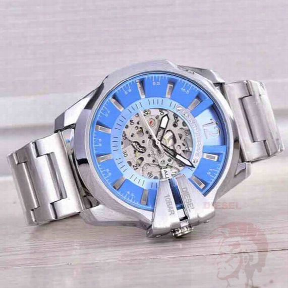Automatic Machine Men&#039;s Atmos Clock Steel Strip Watches Steel Military Men&#039;s Wristwatch Dz Men&#039;s Watches Relogio Luxury Brand