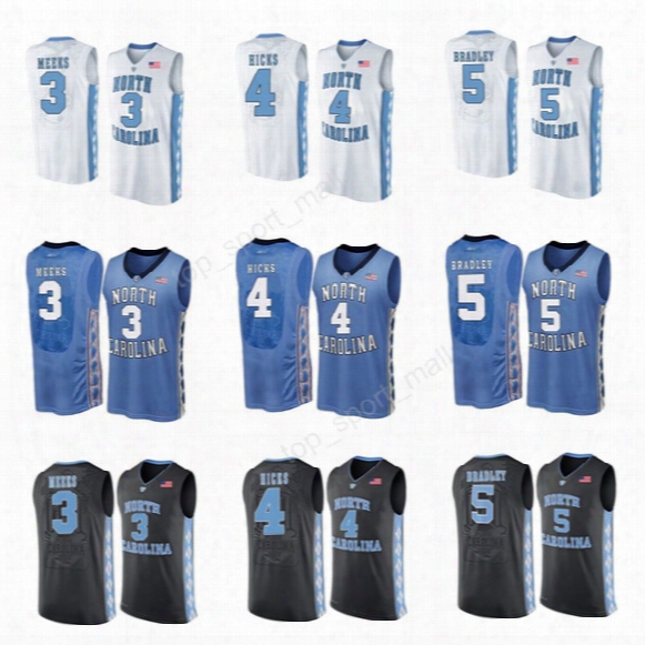 Custom 4 Isaiah Hicks Jersey College North Carolina Tar Heels Basketball 3 Kennedy Meeks Jerseys 5 Tony Bradley Sport Black White Blue
