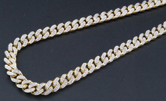 Genuine Diamond Miami Cuban Chain 3 Ct. 10k Yellow Gold 6.25mm 26 Inch Necklace
