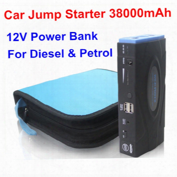 High Quality 38000mah Multi-function Car Jump Starter Battery Charger Car Battery Pack Mobile Phone Power Bank Laptop Rechargeable Battery
