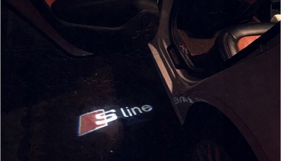 Led Car Door Welcome Light Laser Car Door Shadow Led Projector S Line Logo For Audi A3 A4 A5 A6 A7 A8 R8 Q5 Q7 Tt Car Styling