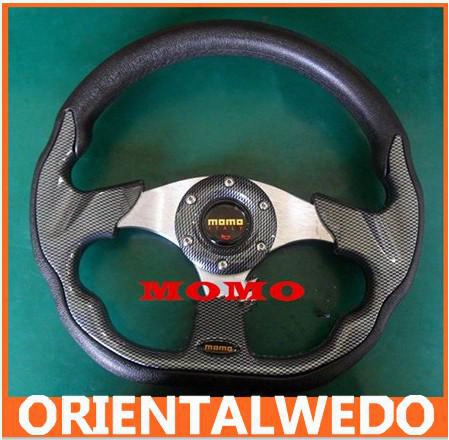 Momo Racing Wheel Imitation Universal Pu Steering Wheel Modified Car Steering Wheel 13-inch