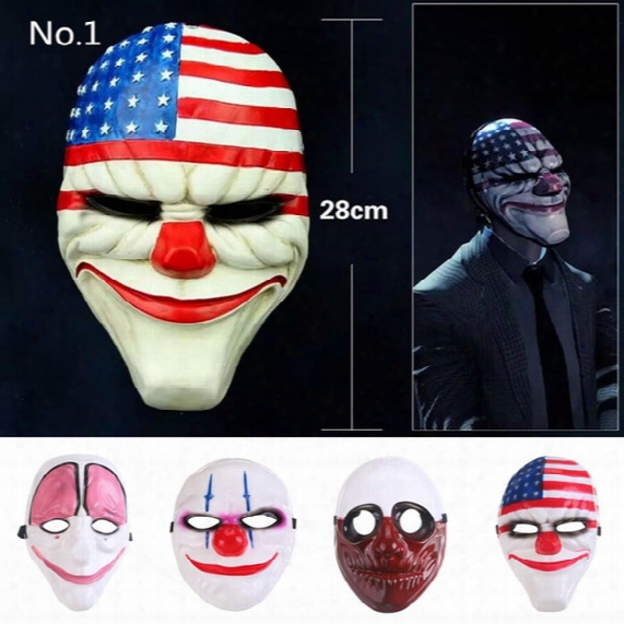 New Fashion Pvc Scary Clown Mask Halloween Mask For Carnival Party Mascara Carnaval Fancy Dress Costume