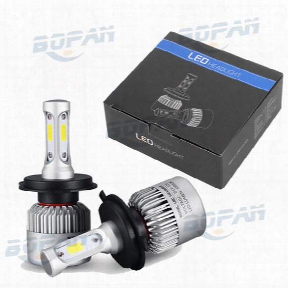 S2 Car Led Headlight Kit H4 H7 H11 9004 Hb3 9007 Hb4 H1 9012 H13 Cob Led Head Lamp Single High Low Beam Dipped Beam