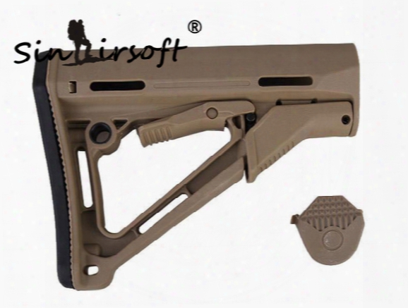Sinairsoft Tactical Compact Type Buttstock High Quality Stock Carbine Stocks For Ar15/m4/m16 Carbines Using Black/dark Earth