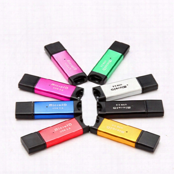 Usb2.0 Micro Sd Card Readers T-flash M2 Memory R4 Card Readder Adapter 2gb 4gb 8gb 16gb 2gb 64gb High Speed Card Readers