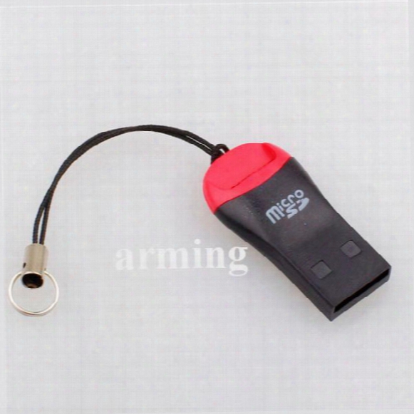 Whistle Usb 2.0 Card Reader Tf T-flash Memory Card Micro Sd Card Reader Adapter 8gb 16gb 32gb 64gb With Retail Package Free Shipping Dhl