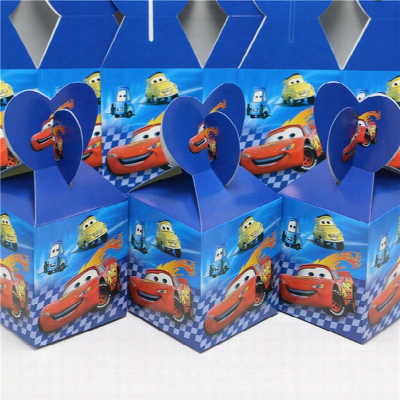 Wholesale-10pcs/lot Candy Box Cars Theme Party Loading Gift Loot Bag Decoration Happy Birthday Party Supplies Child Favor Baby Shower