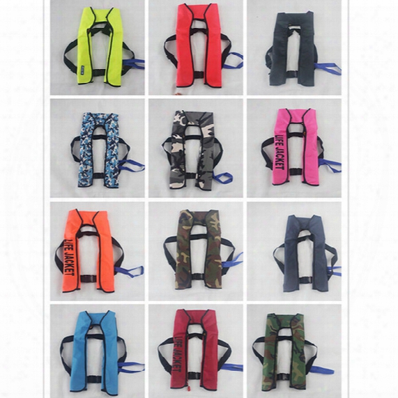 Wholesale- New Automatic Inflatable Life Jacket 5 Seconds Quick Inflate And Produce Above 15kg Buoyancy Life Vest