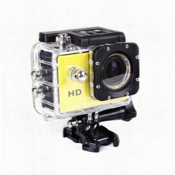 Wholesale-outdoor Mini Camcorder Hd 720p Sports Dv Mini Camera Hd 30m Go Waterproof Pro Style Helmet Bike Car Cam Monopod 32gb Sd Card