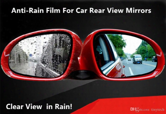 2017 New Rain-x Anti-fog Anti-rain Film For Automotiv Rear View Mirror Flexible Anti Rain Guard For Car Side Windows Fast Clear Effect-tt01