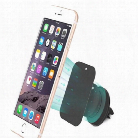 360 Degrees New Style Universal Magnetic Holder Car Phone Air Vent Mount Holder For Iphone 6 5 5s 4s For Samsung