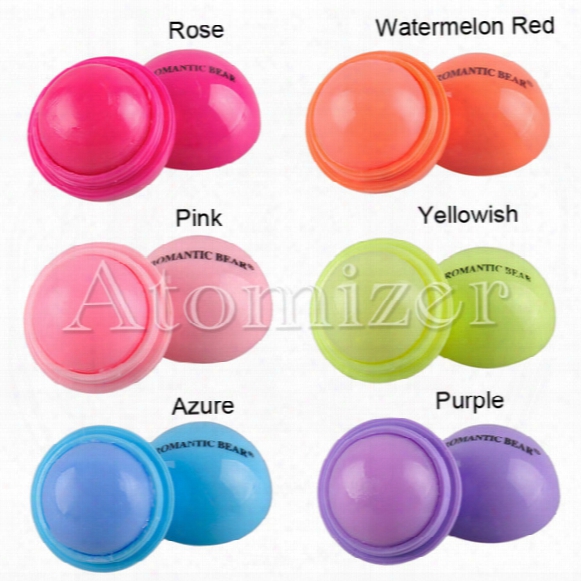 3d Ball Lips Lipstick Organic Ingredients Lip Balm Sweet Taste Natural Plant Sphere Fruit Embellish Babylips Care 0605035