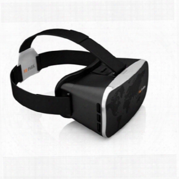 3d Vr Glasses, 3d Virtual Reality Headset Adjust Cardboard Video Movie Game Box For Apple Iphone 6 6s Plus 5s Se 5 And More Smartphones - Bl