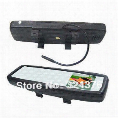 4.3" Car Rear View Rearview Mirror Car Monitor 2ch Video Input Brand New Universal Clip-on Free Shipping Dropship M36962