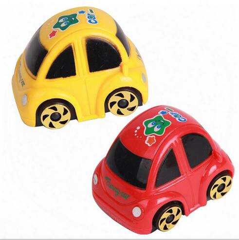 50pcs Wind-up Toys Yellow Red Plastic Wind-up Clockwork Design Racing Car Toy For Kids Children