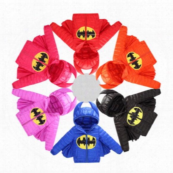Baby Kids Clothing Outwear Coat 2017 Winter Girls Boys Halloween Costumes Christmas Cartoon Warm Out Erwear Batman Down Jacket Snowsuit Coat
