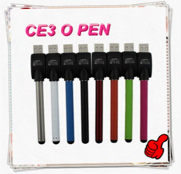 Ce3 O-pen Bud Battery Touch Pen 280mah 510 E Cigarettes For 510 Thread Cartridge Vaporizer With Usb Charger Oem/odm Accpet