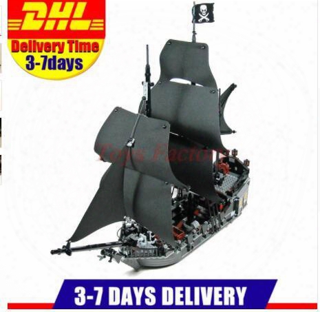 Dhl Free 2017 804pcs Lepin 16006 Pirates Of The Caribbean The Black Pearl Ship Building Model Blocks Set Toys Clone 4184