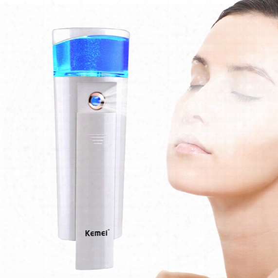 Dual Use Ultrasonic Facial Steamer Mini Nano Mist Usb Rechargeable Facial Sprayer Pores Cleanser For Face Spa Skin Care Tool