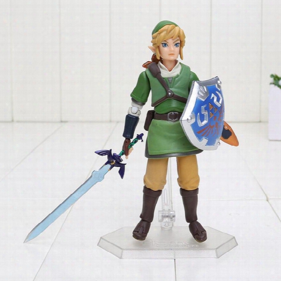 Figma 153 The Legend Of Zelda Link Pvc Action Figures Boys Toys Model Doll Toy Collection Birthday Gifts With Box
